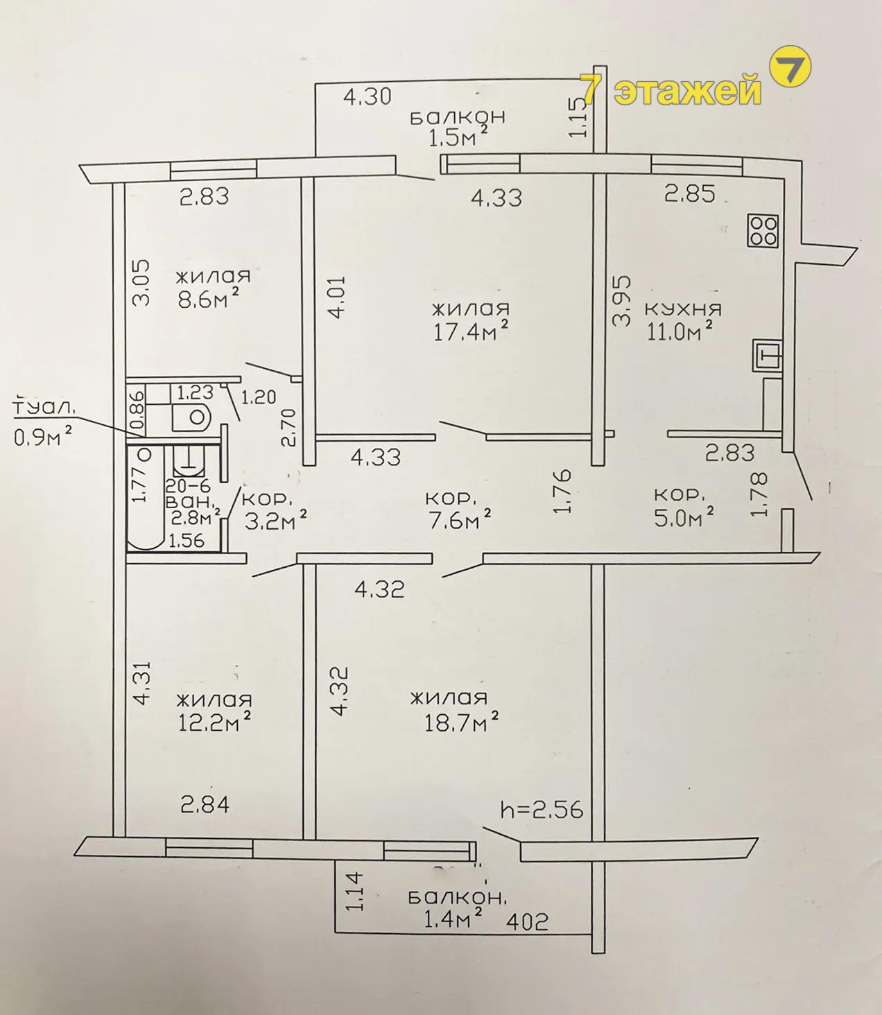 ������� �����, ����� ���� ��., �.32, 4-���. ��������, 1-����