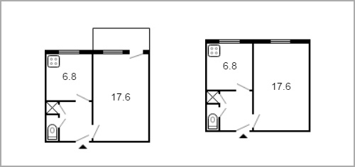 Планировки сталинок 2 комнаты